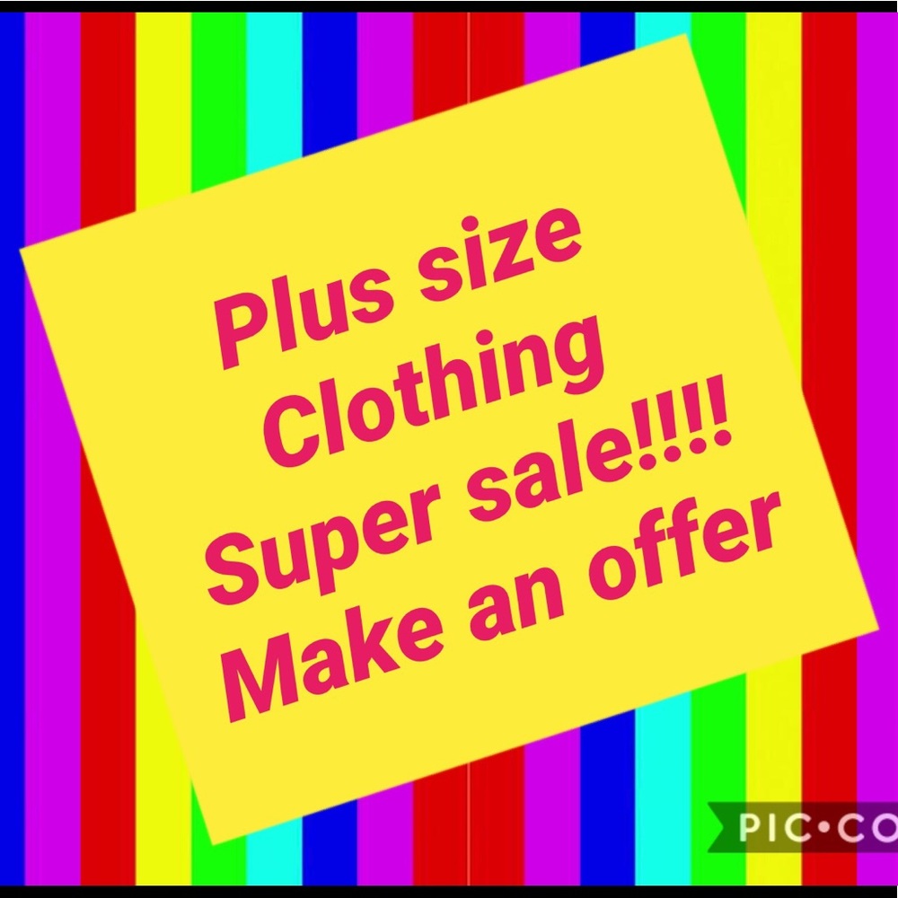 Women’s plus size clothing, handbags, shoes, etc!!